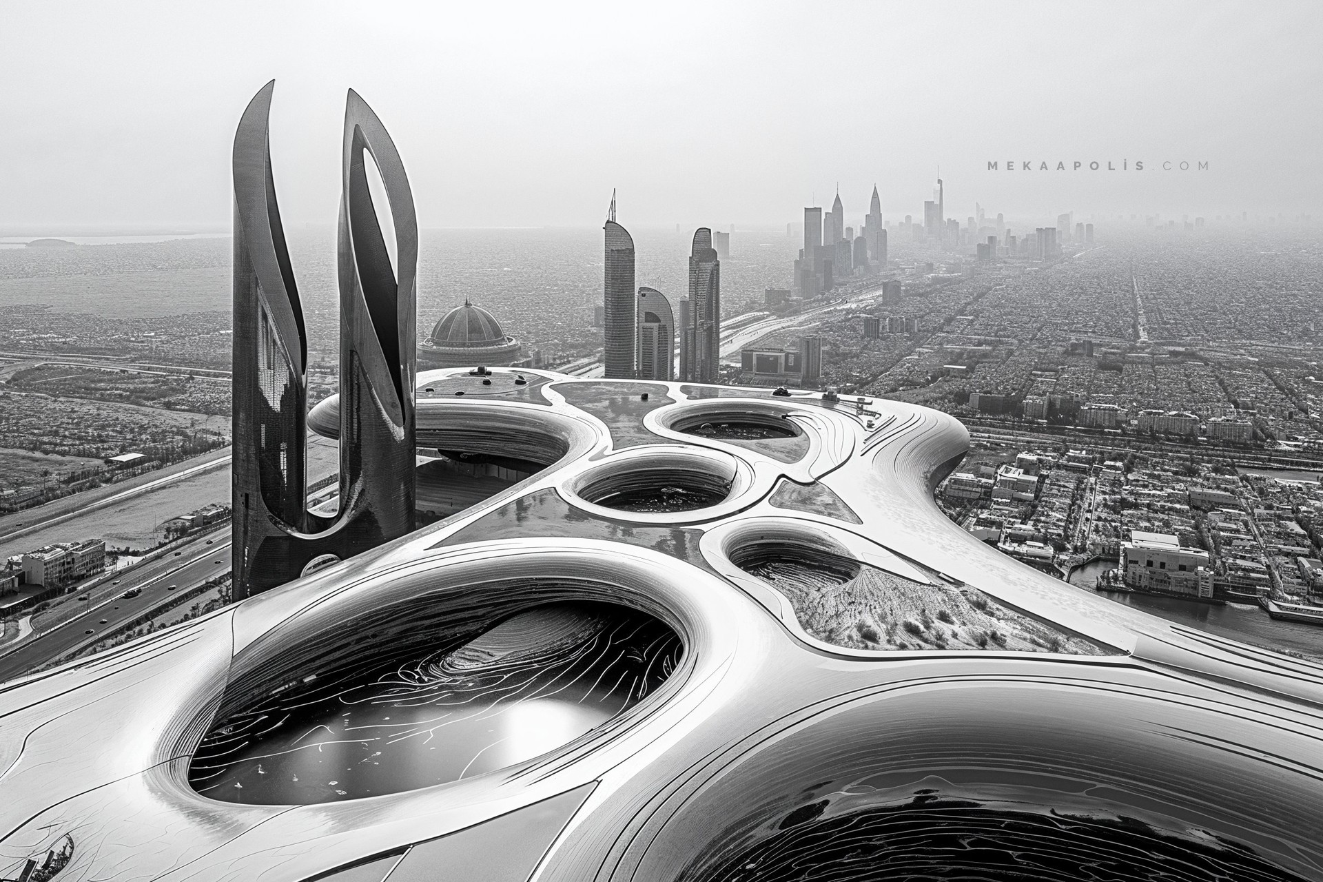 Mekaapolis -  Digital-Art & AI-Mutations #midjourneyartwork #midjourney #conceptualartist #digitalartist #ai #aiart #aiartcommunity #aiartist #instaart #instaartwork #digitalart #aiartwork #blackandwhite #cyber #photoshop #darkart #sci-fi #africa #bots #android #mekaa #mask #tribe #technology #nature #motherearth #futurism - Wallpapers